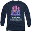 KPop Demon Hunters K-Pop Demon Hunters - Huntrix Huntr/X Billboard Poster Unisex Long Sleeve T Shirt, Navy, Medium
