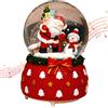 RAMSUN Lanterna di Natale che fila scintillio acqua neve Globe Lanterne Santa Scena Acqua Globe (Rosso)