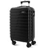 Coronel Tapiocca Colonel Tapioca - Valigie da Viaggio Cabina - Valigia da Viaggio - Adatta per Ryannair- Trolley Bagagli per Aereo Resistente con 4 Ruote a 360° e lucchetto, Nero, 55x40x20 cm, Valigia cabina