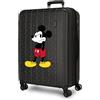 Disney Joumma Mickey Waiting Valigia media nera 48x65x27 cm rigida 3,5 kg chiusura TSA integrata ABS 3,5 kg 72L espandibile