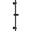 JOHO Asta Doccia Acciaio inox con Supporto per Doccetta e Fissaggi a Muro Regolabili per Adattarsi ai fori Esistenti - Saliscendi Doccia 70 cm Nero