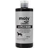 MOLY Shampoo per cani pelliccia nera, marrone o cioccolato | Shampoo concentrato per cani capelli scuri adattato al pH | Capelli morbidi, con lucentezza e volume (250 ML)