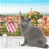 LIEOLGOH Rete per gatti per balcone senza foratura, rete di protezione trasparente per gatti, extra large 8 x 3 m, con corda di fissaggio e accessori