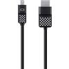 Belkin F2Cd080Bt06 Cavo da Mini DisplayPort ad Hdmi da 1,8 M Compatibile con 4K, Nero/Bianco