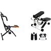 FFitness FLTBC300 Total Power Body Crunch Pump con Display computerino LCD Home Fitness Trainer ATTREZZO Multifunzione & FMMS504B Up Down Swing Stepper Home Trainer Stepper Portabile