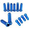 VOANZO 30 Pezzi Tappi per Bicicletta Tappi per Cavo del Freno Manicotti per Cavo del Cambio per Biciclette Cavo per Freni e Linea del deragliatore - Blu