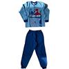 Sabor Pigiama Bambino Invernale Spiderman Pigiama in Felpa, Pigiama Bambino Felpato Disney Marvel (4610 Azzurro, 5 Anni)