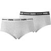 PUMA Women Mini Short 2p Hang Costume a Boxer, Grigio, M Donna