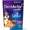 Vetocanis Dentactiv | Stick dentale | Dolci per cani golosi, igiene e salute, ricchi di carne, 85% di pollo, consigliato dai veterinari, cane da 2 a 15 kg