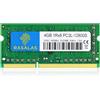 RASALAS 4GB 1Rx8 PC3L-12800S DDR3L 1600MHz DDR3 SO-DIMM RAM 1.35V CL11 204-Pin PC3-12800 Memoria Laptop portatile