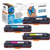 LOSMANN 4x Toner compatibile con HP CF400X CF401X CF402X CF403X 201X 201A CF400A per HP Color LaserJet Pro M252dn M252dw M252n M270 Series M274dn M274n MFP M270 Series MFP M277c6 MFP M277dw MFP M277n