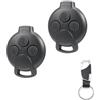 EcoJozon 2 Pezzi Guscio per Chiave Auto Con 3 Tasti Telecomando Compatibile con Smart ForTwo 451 ForFour Roadster Custodia Chiavi con Portachiavi Ricambi Auto per Protezione Chiave