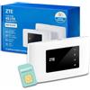 ZTE MF920, CAT4/4G LTE Mobile Wi-Fi, Hotspot portatile sbloccato a basso costo, collega fino a 32 dispositivi, batteria da 2000 mAh, con scheda SIM SMARTY GRATUITA - Bianco