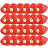 Tczecoo Casco da vigili del fuoco per bambini, 24 pezzi, per bambini e adulti, morbido casco da vigili del fuoco, cappello da pompiere, cappello da festa per giochi di ruolo, accessorio per feste