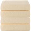 Top Towel Plus - Set di 4 Asciugamani da Bagno e Lavabo 100% Cotone | Asciugamani Morbidi, Assorbenti e Resistenti 50x100 cm | Set Ideale per Bagno Moderno