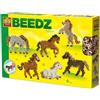SES Creative Beedz 06222-2100 perline rotonde in plastica trasparente su pannello forato