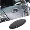 YinanIutos Emblema del volante compatibile con Ford | Emblema in alluminio inox (bandiera stellata) | Montaggio facile - Adatto per Ford Focus, Fiesta, Kuga, Edge