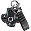 ATFIGII Motorrad Custodia Chiave compatibile con BMW R1200GS R1250GS R1250R R1200RT GS1250 GS1200 900xr F750GS F900R S1000R Guscio per la chiave metallol mit E-Nero