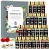 AESHORY Oli Essenziali per Diffusore, 20 x 5ml Set Regalo di Olio Essenziale Naturali per Aromaterapia, Massaggi, Candele - Gelsomino, Vaniglia, Sandalo, Arancio Dolce, Rosa, Geranio