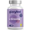 Gloryfeel L-Tirosina 365 capsule (6 mesi) - 1000 mg dose giornaliera - con Vitamina B3 e B6 - supporto a sistema nervoso e metabolismo - vegano, testato in laboratorio, prodotto in Germania*