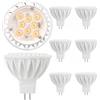 GOHDLAMP Lampadine LED MR16 Bianco Caldo GU5.3 Lampadina Spot 6 pezzi, 12V 5W 2700K Lampadina LED MR16 2Pin 50W Equivalente Alogena 450Lm Angolo del Fascio 38° Lampada non Dimmerabile