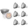 GOHDLAMP Lampadine a LED GU4 bianco caldo in alluminio plastica 2700K MR11 lampadina a LED 6 pezzi, 12V 250lm MR11 LED 3W sostituisci 35W alogena equivalente non dimmerabile (warm white 2700k)