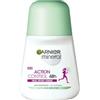 Garnier Mineral Action Control Roll-on Heat Sport Stress Anti-Perspirant - 0% Alcool Effectively Fights Against Perspiration and Unpleasant Or 50 ml - X 6 (Pack of 6)