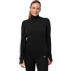 DANISH ENDURANCE Maglia Termica Donna in Lana Merino, Manica Lunga, per Sci, Trekking, Escursionismo Nero XL