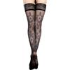 Selente Lovely Legs seducenti calze da donna, diversi modelli, made in EU, pizzo nero-rosso, S-M