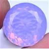 Naturale Viola-Rosa Welo Opale 22.80 KT Rotondo Certificato Non Scaldato Loose