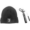 JUVE Set Box Idea Regalo Natale o Compleanno, 2 Prodotti Juventus, Cappello e Portachiavi in Pelle, Prodotto Ufficiale Juventus 134013