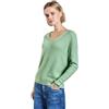 Street One A303041 Morbido Maglione con Scollo a V, Verde Latte, 40 Donna