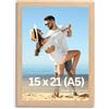 Victor cornice portafoto "Klee" beige 15x21 cm - legno - design semplice e moderno - decorazione per la casa
