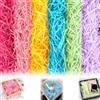 Dhisperares 300 g Paglia per Cesti Colorata,6 Colori Paglietta per Bomboniere Imballaggio,Carta Tagliuzzata per Regali Confezioni, Raffia Hamper Shreds per Pacchi Regalo Carta Velina Tagliuzzata Kraft per Cestino