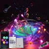 Jonurphy Catena luminosa a LED RGB da 10 m, per interni ed esterni, funzionamento USB, app e telecomando, sincronizzazione musicale, timer, IP65, impermeabile, per Natale, feste, matrimoni, decorazioni