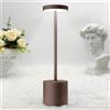 Hapfish Lampada da Tavolo Senza Fili LED, 5000mAh Lampada da Comodino Ricaricabile USB, Luce a Batteria Dimmerabile, 3 Modalità di Colore, per Scrivania Esterno Tavola Ristorante Comodino