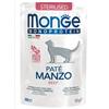 Monge Monoproteico Pate Sterilised Manzo 85 gr Bustina Per Gatti