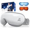 Bob and Brad EyeOasis 3, Massaggiatore per occhi con calore e freddo, maschera per occhi con pressoterapia e musica, per calmare la secchezza oculare e l'emicrania, idea regalo