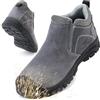 PROESVESMY Stivali di sicurezza da uomo, scarpe antinfortunistiche leggere, s3 s1, leggeri, sportivi, da lavoro, da lavoro, da cantiere, grigio., 46 EU