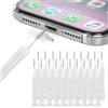JOOTUEPO 20 Pezzi Kit per la Pulizia del Telefono Cellulare, Kit spazzole per Pulizia Porta Telefono USB C Spina Antipolvere in Metallo Spazzole per Altoparlanti per Telefono