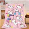 Fuzawet Coperta in pile con unicorno rosa, super morbida, calda, accogliente, pelosa, regalo per ragazze, ragazzi, bambini, decorazione per camera da letto, 101 x 127 cm