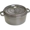 STAUB Casseruola/Cocotte in Ghisa, Tonda 28 cm, 6,7 litri, Grigio Grafite