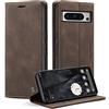 Monweicz Cover Compatibile con Google Pixel 8 Pro, Custodia Portafoglio con Slot per Scheda, Protezione Completa Premium in Pelle PU, Flip Libro Magnetica Google Pixel 8 Pro, Caffè