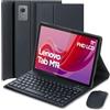 EHLCYS Custodia Con Tastiera Per Lenovo Tab M11 11 Pollici 2024 Modello (TB330FU/TB330XU) Con Mouse, QWERTY Tastiera Bluetooth Staccabile, Custodia Ultrasottile Con Staffa Bipartita Multi-Angolo,Nero