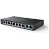 Reolink Switch PoE con 8 Porte PoE, 2 Porte Uplink Gigabit, Fino a 120 W Totali per Porte PoE, IEEE 802.3af/at, Ideale per NVR e Telecamere Ethernet, Design Senza Ventola, RLA-PS1