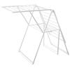 Amazon Basics, Stendibiancheria pieghevole a 2 ali, in metallo, 154,9 x 60 x 99,8 cm, bianco