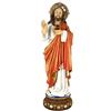 Inmaculada Romero IR Sacro Cuore di Gesù Figura 67 cm. Base Blu Immagine Resina Basamento
