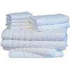 Mosobam Hotel Luxury Bamboo-Cotton, 10 tappetini da bagno XL Deluxe XL, 1000 g/m², 28 x 44 e 700 g/m², asciugamani da bagno 35 x 70 16 x 30 e 13 x 13, bianco