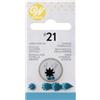 Wilton Beccucci in Acciaio Inox #21 Stella Aperta Cardato, Beccucci Sac a Poche, Piping Tip Riutilizzabile per Decorare Torte, Cupcake, Biscotti, Pasticcini