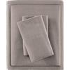 Sleep Philosophy True North Cozy - Set di biancheria da letto in 100% cotone caldo, stampa animalier, con stelle, ultra morbido e freddo, 3 pezzi, colore: grigio